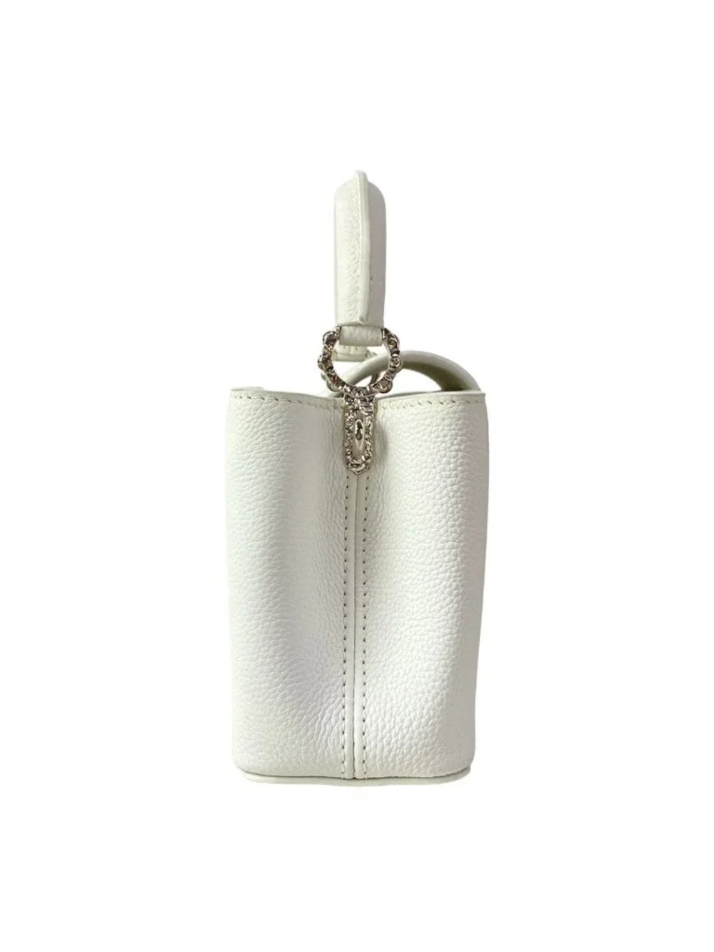 Louis Vuitton Handbag Capucines Ewmini Optic White Leather Cowhide